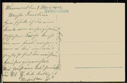 I. WK, Karte von Kriegszerstörungen, hier 'Foto einer zerstörten ...