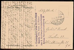 I. WK, Karte von Kriegszerstörungen, hier 'Von den Franzosen ...