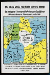 Landkarten-Humor aus der Zeit des I. WK, um 1914/15, ungebraucht, ...