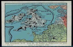 Landkarten-Humor aus der Zeit des I. WK, um 1914/15, ungebraucht, ...