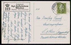 Humorkarte 'Preusse in Bayern', aus dem Hofbräuhaus in München, ...