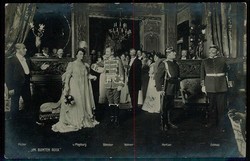 Humorkarte auf das Deutsche Kaiserhaus 'Im Bunten Rock', gelaufen ...