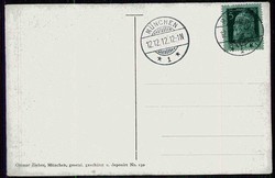 Briefmarken auf Karte, hier 'Bayerische Briefmarken', mit ...