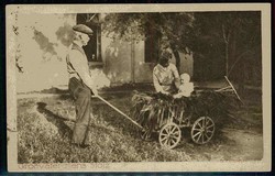 Wohlfahrtskarte 'Großväterchens Stolz', gelaufen Dezember 1919, ...