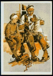 Werbekarte für die 'Grüne Post, die große Sonntagszeitung usw.', ...