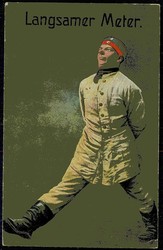 Soldaten im Kaiserreich/I. WK, Humorkarte, hier 'Langsamer Meter', ...