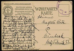 Seltene Foto-Spendenkarte des 'Deutschen Vereins für Kinder-Asyle e ...