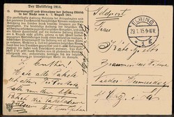 I. WK, Ereignis/Thematik-Karte aus dem Jahr 1914/18, hier 'Die ...