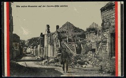 I. WK, Ereignis/Thematik-Karte aus dem Jahr 1914/18, hier 'Wie unsere ...