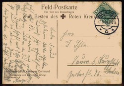 Deutsche Propagandakarte aus der Zeit des I. WK gegen die Alliierten, ...