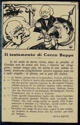 Antideutsche Propagandakarte aus der Zeit des I. WK, hier 'Il ...