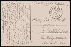 Deutsche Propagandakarte aus der Zeit des I. WK gegen die Alliierten, ...