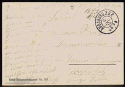 Deutsche Propagandakarte aus der Zeit des I. WK gegen die Alliierten, ...