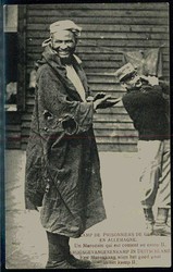 Belgien, antideutsche Propagandakarte aus der Zeit des I. WK, ...