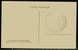 Belgien, antideutsche Propagandakarte aus der Zeit des I. WK, ...