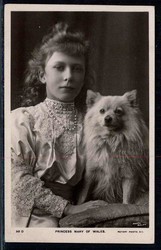 Grossbritannien, Fotokarte der jungen Prinzessin Mary of Wales mit ...