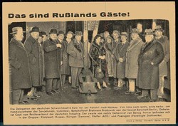 Kommunisten-Hetze, sehr seltene Propagandakarte mit Foto der ...