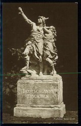 Denkmal 'Deutschlands Erwachen', gelaufen Heidelberg April 1923, gute ...