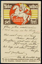 Niedersachsen-Nationalismus, sehr seltene Propagandakarte für die ...