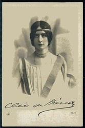Cleo de Merode, Portraitkarte von der europaweit bekannten Ballerina ...
