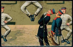 Kaiserreich, Soldatenausbildung - 'Reserve hat Ruh', Farbkarte, als ...