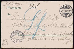 Kaiserreich, Soldatenausbildung - 'Reserve hat Ruh', Farbkarte, als ...