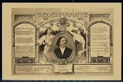 Gedenkkarte zum 100. Geburtstag an den Volks- und Handwerksdichter ...