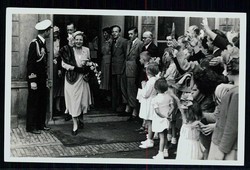 Niederlande, Erinnerungs-Pressekarte vom August 1950, hier Königin ...