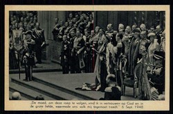 Niederlande, Erinnerungs-Pressekarte vom September 1948, hier ...