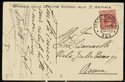 Italien, bissige Karikatur-Karte über die Auseinandersetzungen ...