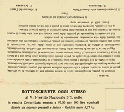 Italien, Thematik-Karte zur Geldentwertung, wohl vor dem I. WK., als ...