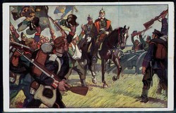 Wohlfahrts-Künstler-Karte gelaufen Augsburg Oktober 1911, vs. Kaiser ...