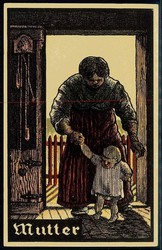 Künstler-Karte als Propaganda für die Deutsche Volkshochschule in ...