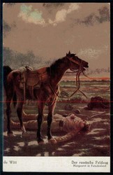 I. WK., Künstler-Karte von de Witt 'Der russische Feldzug', als ...