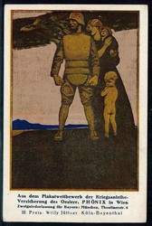 I. WK - Kriegsanleihe-Werbekarte, zeitgeschichtl. inters. Karte aus ...