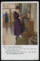I. WK - Kriegsanleihe-Werbekarte, zeitgeschichtl. inters. Karte aus ...