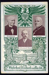 Weimarer Republik - Parteienwerbung, hier 'Zentrum', gelaufen Hamburg ...