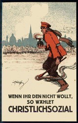 Weimarer Republik - Parteienwerbung, hier 'Christlichsoziale Partei, ...