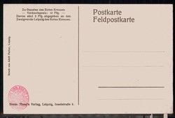 Hymne der Arbeit, Liedtext auf Spendenkarte des Roten Kreuzes Leipzig ...