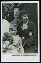 Schuschingg, Portraitkarte des österreichischen Bundeskanzlers mit ...