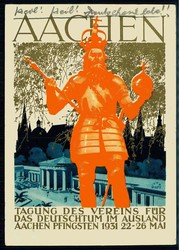 Verein für das Deutschtum im Ausland, prächtige Erinnerungskarte an ...