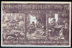 Erinnerungskarte 'Vergesset nicht die Helden von 1914 bis 1918' für ...
