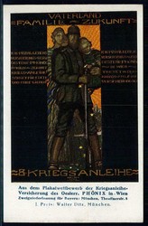 Kriegsanleihe, Werbekarte zur 8. Kriegsanleihe in Österreich, ca. um ...