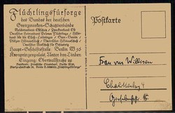 Vertriebenenhilfe 1920, Werbe- und Spendenkarte des Bundes der ...