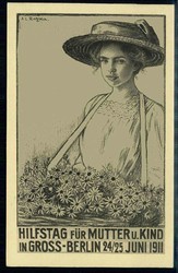 Hilfstag für Mutter und Kind in Großberlin Juni 1911, ungebraucht, ...