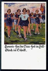 Spendenkarte der deutschen Turnerschaft zum Besten des deutschen ...