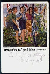 Spendenkarte der deutschen Turnerschaft zum Besten des deutschen ...