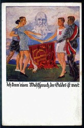 Spendenkarte der deutschen Turnerschaft zum Besten des deutschen ...