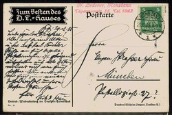 Spendenkarte der deutschen Turnerschaft zum Besten des deutschen ...