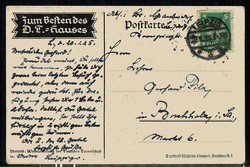 Spendenkarte der deutschen Turnerschaft zum Besten des deutschen ...